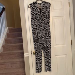 Black and white jumpsuit